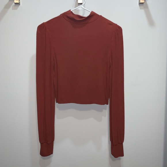 Aritzia Sweaters - WILFRED Slightly Cropped Auburn Longsleeve
